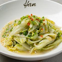 Baby Cabbage with garlic and vermicelli